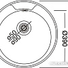 Кухонная мойка Kromevye Rondo EC 146 D