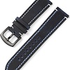 Ремешок Rumi кожаный Leather GT3 22 мм (океанский синий)