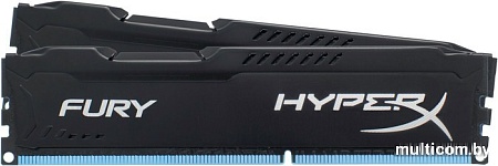 Оперативная память Kingston HyperX Fury Black 2x4GB KIT DDR3 PC3-10600 (HX313C9FBK2/8)