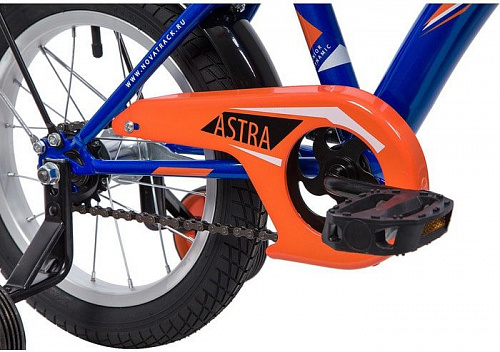 Детский велосипед Novatrack Astra 14 (синий/оранжевый, 2019)