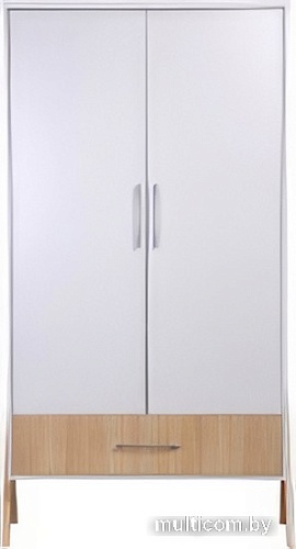 Шкаф распашной Polini Kids Porto 3100 0002573.162 (белый/дуб светлый)