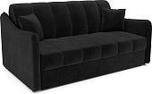 Диван Мебель-АРС Давос ППУ 155x200 см M2-110-9 (велюр черный HB-178/17)