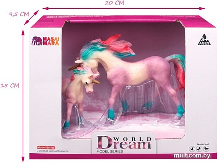 Набор фигурок Masai Mara Мир фэнтези. Семья сиреневых единорогов MM206-444