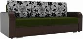 Диван Лига диванов Мейсон 102142 (зеленый/коричневый/серый)