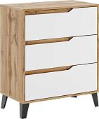 Комод ЭлиГард Eyva 3S (дуб вотан/белый)