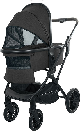 Универсальная коляска Indigo Carry (3 в 1, черный)