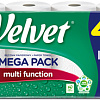 Туалетная бумага Velvet Mega Pack 2 слоя (4 рулона)