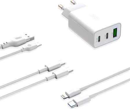 Сетевое зарядное XO L101 (белый)