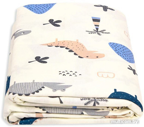 Постельное белье Amarobaby Little Dino AMARO-5202-LD (бежевый/синий)