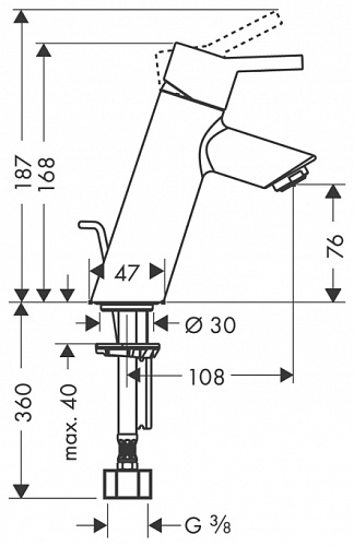 Смеситель Hansgrohe Talis S2 32040000