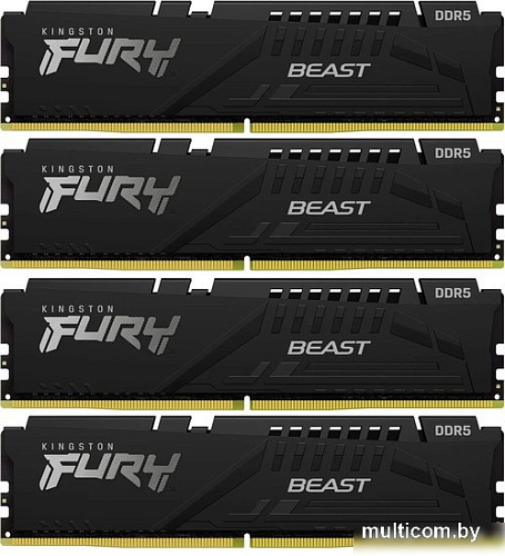 Оперативная память Kingston FURY Beast 4x16ГБ DDR5 5200 МГц KF552C40BBK4-64