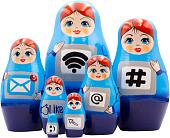 Развивающая игра Брестская Матрешка Необычные матрешки для компьютерщиков (набор 7 шт)