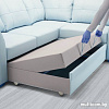 Угловой диван Ikea Гессберг 503.777.45 (глосе/бумстад бежевый)