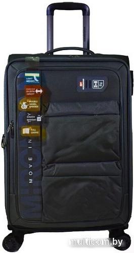 Чемодан-спиннер Mironpan 50124-2 63 см (темно-синий)