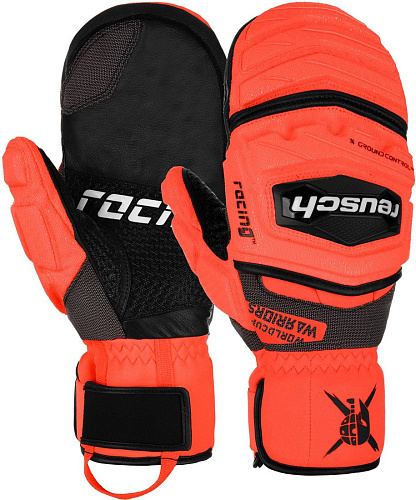 Горнолыжные варежки Reusch Warrior GS 6211411-7809 (р-р 10, Mitten Black/Fluo Red)