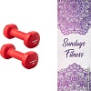 Набор для йоги Sundays Fitness Гантель IR92005 2x1кг + Коврик Niagara IR97567 (красный)