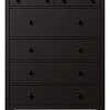 Комод Лузалес Кымор 6 ящиков (черный)
