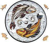 Сборная модель Eco-Wood-Art «КАРПЫ КОИ» S