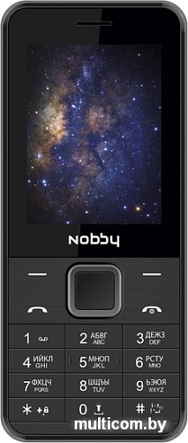 Мобильный телефон Nobby 200 (черный/серый)