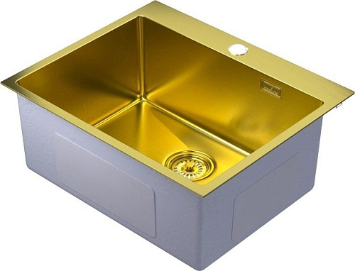 Кухонная мойка Mixline Pro 555136 (золото, с сифоном)