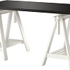 Письменный стол Ikea Линнмон/Финвард (черный/белый) [790.473.06]