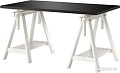 Письменный стол Ikea Линнмон/Финвард (черный/белый) [790.473.06]