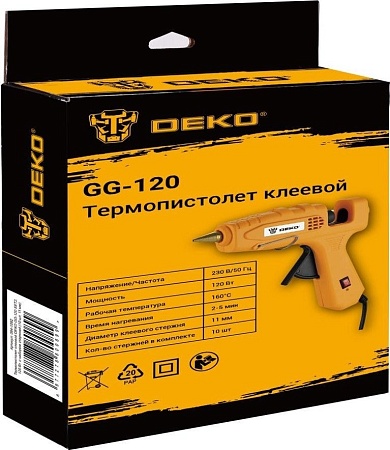 Термоклеевой пистолет Deko GG-120 SET2