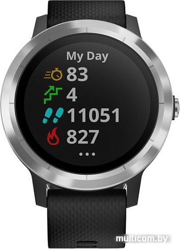 Умные часы Garmin Vivoactive 3 (серебристый/черный)