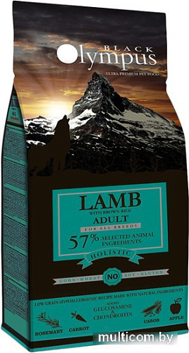 Сухой корм для собак Black Olympus Adult All Breeds Lamb (для всех пород с ягненком и бурым рисом) 12 кг