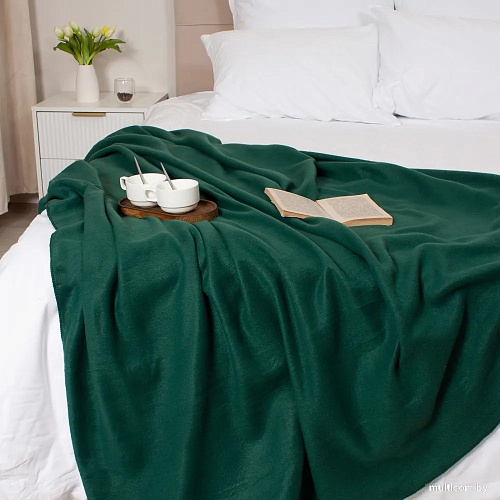 Плед Casa Conforte London Basic 130x165 6155337 (зеленый)