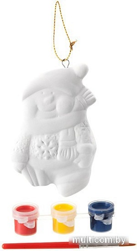 Набор для создания поделок/игрушек Bondibon Елочные украшения. Снеговичок ВВ1662