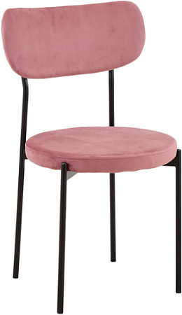 Стул Stool Group Барбара (велюр пыльно-розовый/черный)