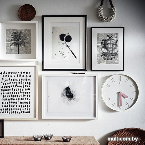 Настенные часы Ikea Слипстен 404.731.01 (белый)
