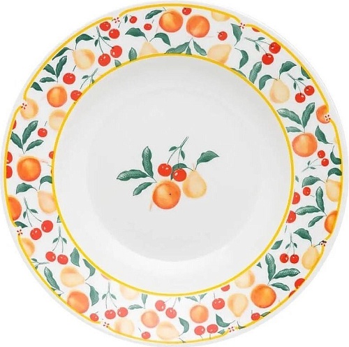 Тарелка глубокая Oxford Flamingo Fruits 90520 SB02-9410