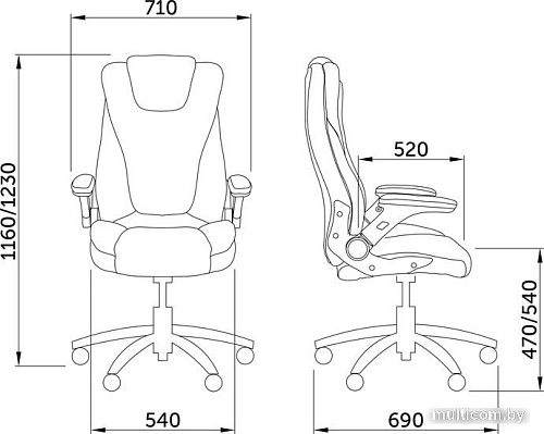 Кресло Седия Аврора (коричневый)