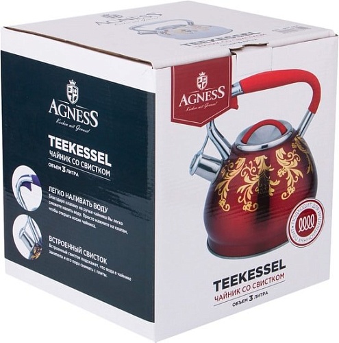 Чайник со свистком Agness 937-814