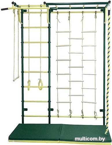 Детский спортивный комплекс Пионер С4Л (зеленый/желтый)