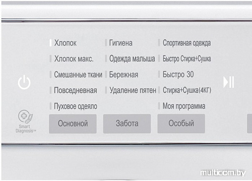 Стирально-сушильная машина LG F12U1HDM1N