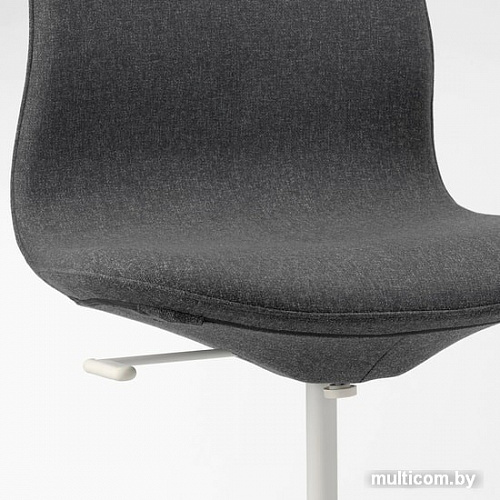 Кресло Ikea Лонгфьелль 693.862.31 (гуннаред темно-серый/белый)