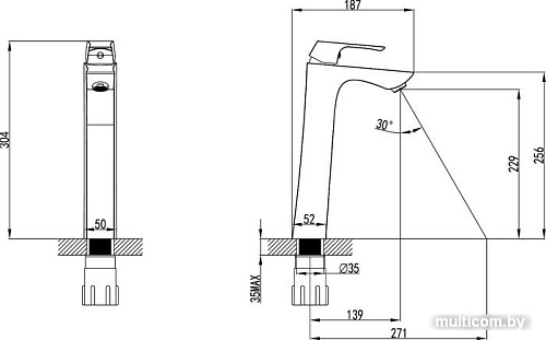 Смеситель Lemark Unit LM4509C