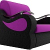 Кресло Лига диванов Меркурий 100676 80 см (фиолетовый/черный)