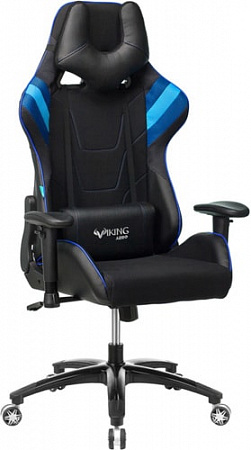 Кресло Бюрократ Viking 4 Aero Blue Edition (черный)