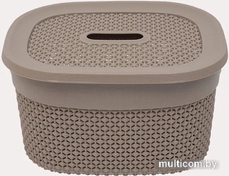 Корзина Эльфпласт Ariana EP560 (6 л, серо-коричневый)