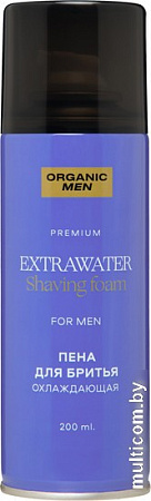 Пена для бритья Organic Men ExtraWater Охлаждающая (200 мл)