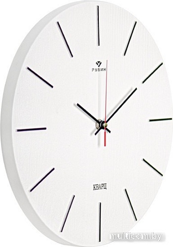 Настенные часы Рубин Классика 3020-005 (белый/черный)