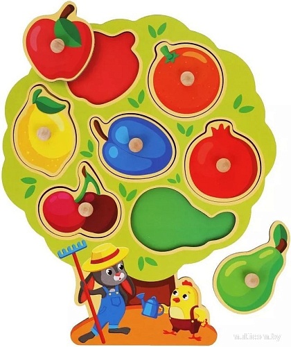 Сортер Mapacha Набор вкладышей Овощи и фрукты 962088