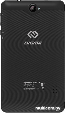 Планшет Digma Citi 7586 TS7203MG 16GB 3G (черный)