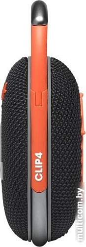 Беспроводная колонка JBL Clip 4 (черный/оранжевый)