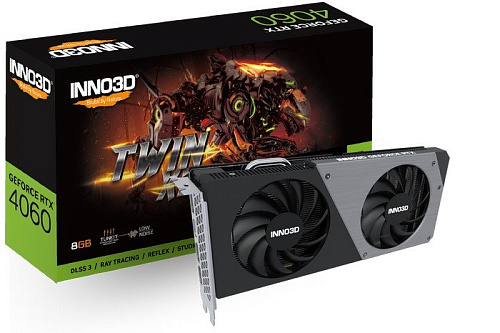 Видеокарта Inno3D GeForce RTX 4060 Twin X2 N40602-08D6-173051N