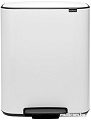 Brabantia Bo Pedal Bin 2 x 30 л (белый)